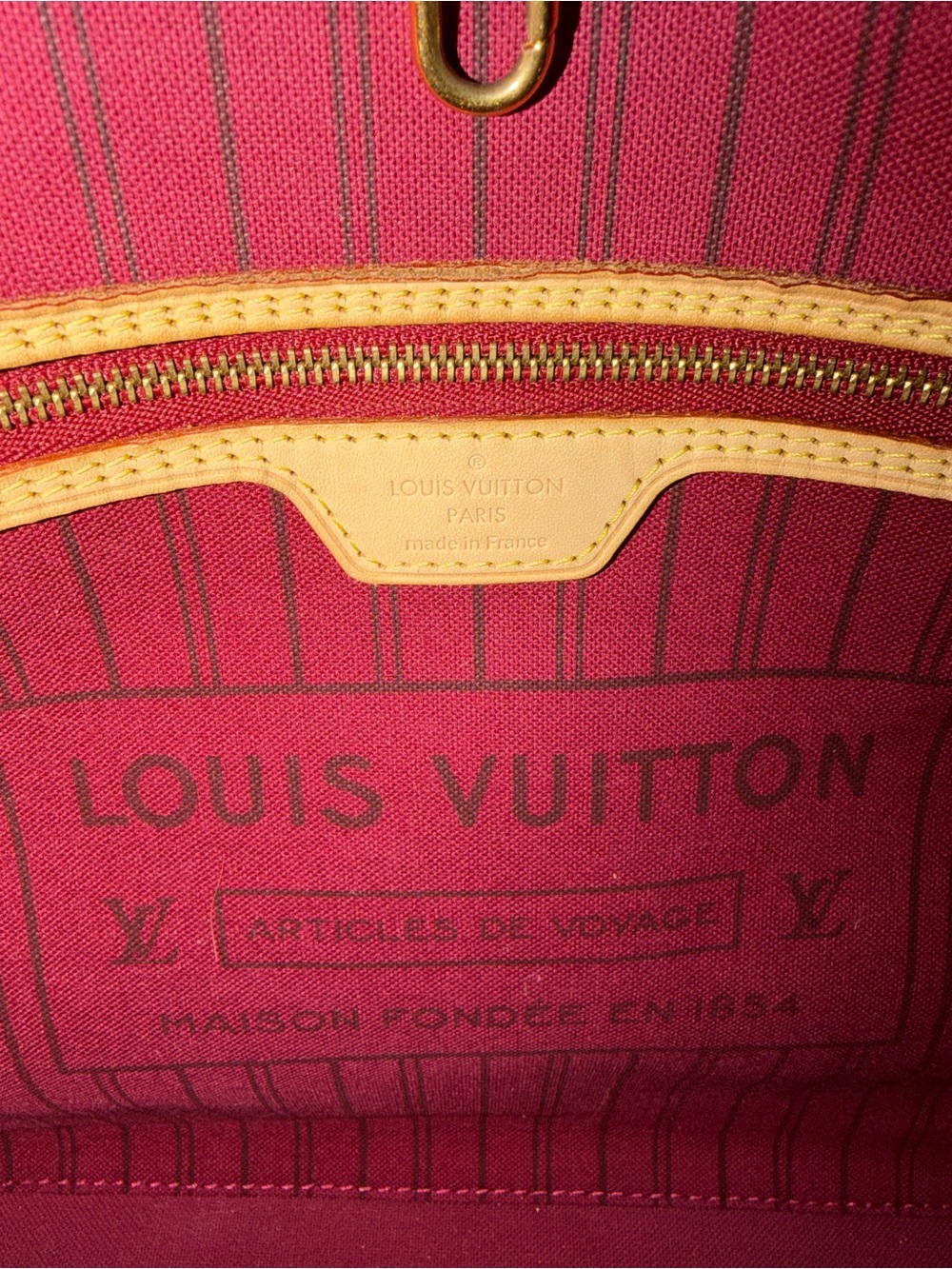 Louis Vuitton Monogram Neverfull MM with (Hot Pink)Lining New 2025 microchipped - Picture 8 of 10